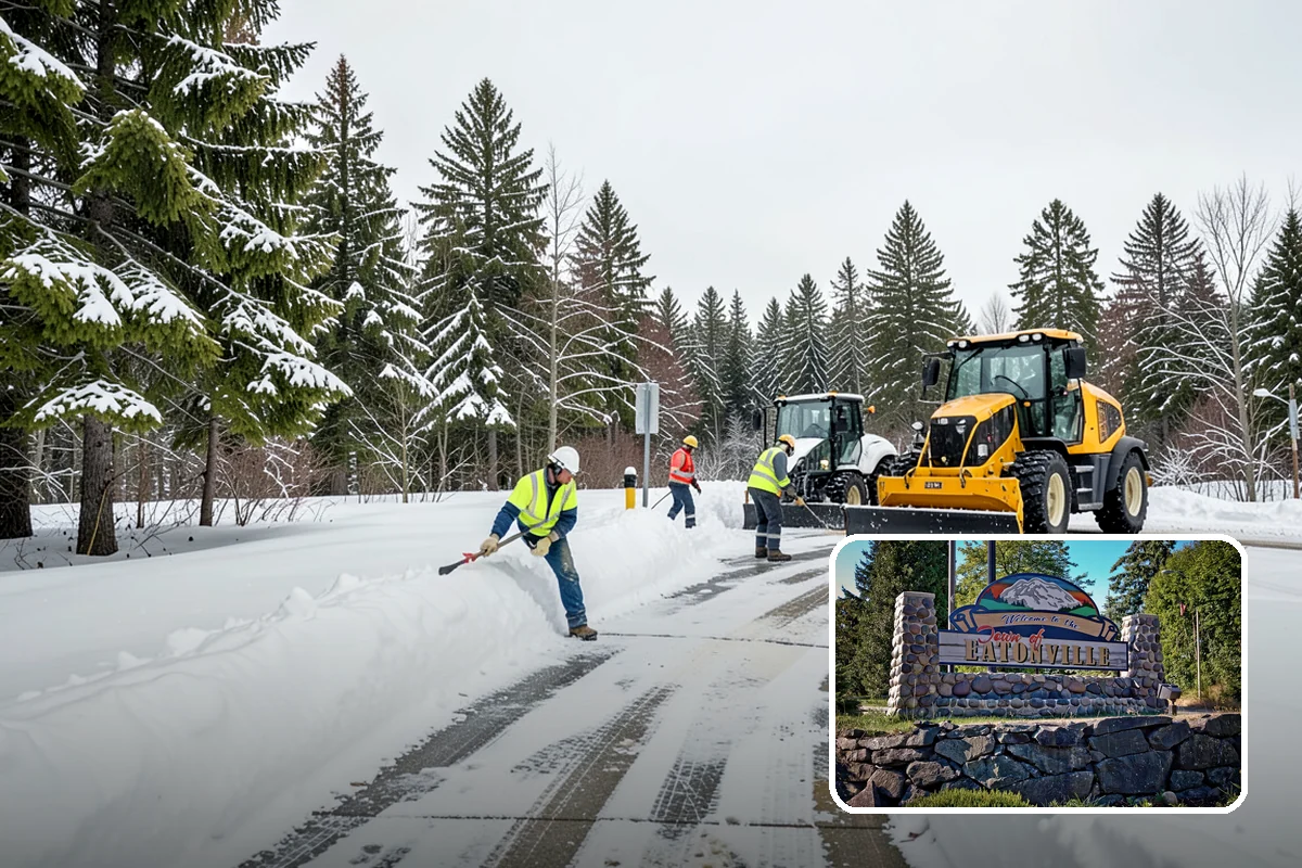 Retail Parking Lot Snow Removal in Eatonville, Pierce County, WA - Cleared lots that keep shoppers coming during storms