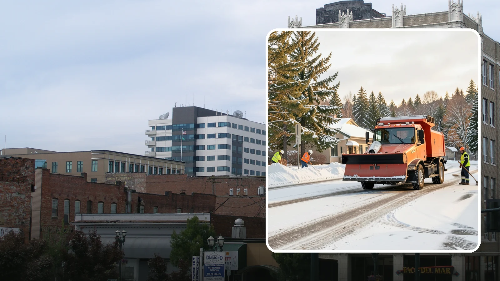 Retail Parking Lot Snow Removal in Everett, Snohomish County, WA - Protect foot traffic and sales by keeping your retail parking lot cleared and safe through every Western Washington winter...