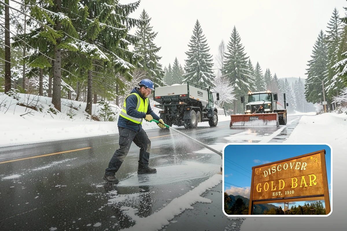 Retail Parking Lot Snow Removal in Gold Bar, Snohomish County, WA - Cleared lots that keep shoppers coming during storms