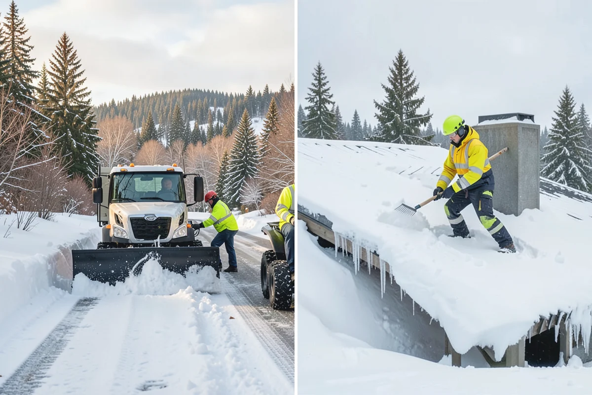 Retail Parking Lot Snow Removal in Granite Falls, Snohomish County, WA - Review store hours, high-traffic zones, and cart return areas