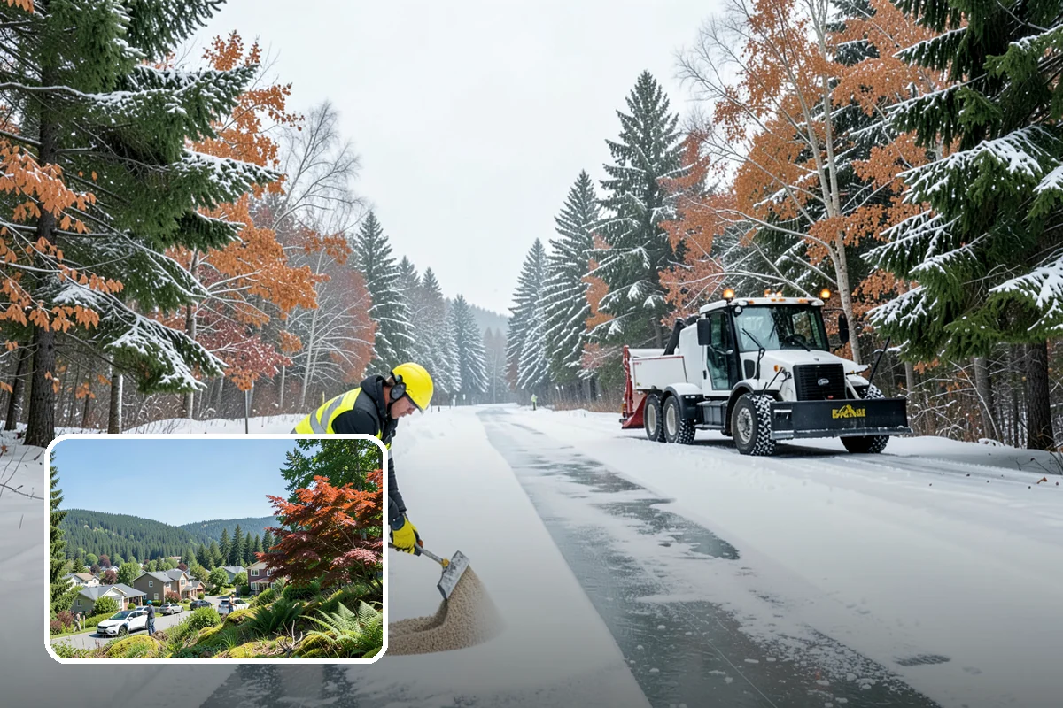 Retail Parking Lot Snow Removal in Index, Snohomish County, WA - Cleared lots that keep shoppers coming during storms