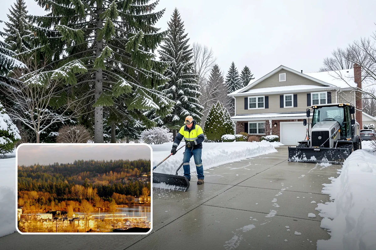 Retail Parking Lot Snow Removal in Kenmore, King County, WA - Cleared lots that keep shoppers coming during storms
