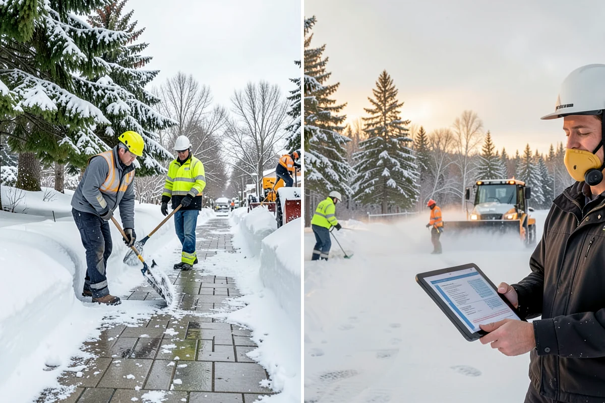 Retail Parking Lot Snow Removal in Kenmore, King County, WA - Review store hours, high-traffic zones, and cart return areas