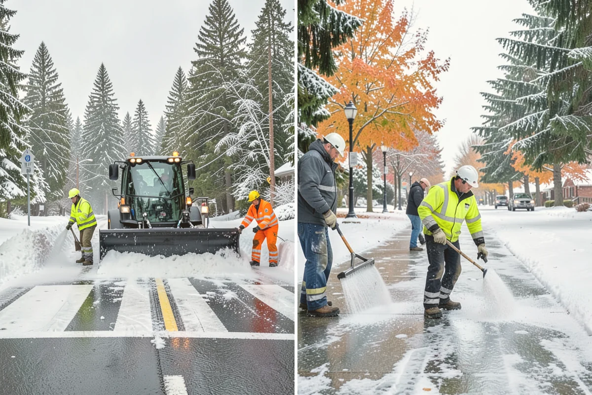 Retail Parking Lot Snow Removal in Kent, King County, WA - Review store hours, high-traffic zones, and cart return areas