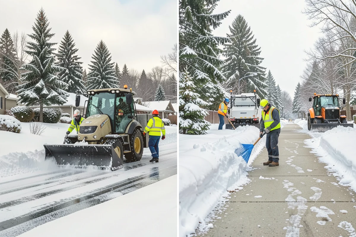 Retail Parking Lot Snow Removal in Kirkland, King County, WA - Review store hours, high-traffic zones, and cart return areas