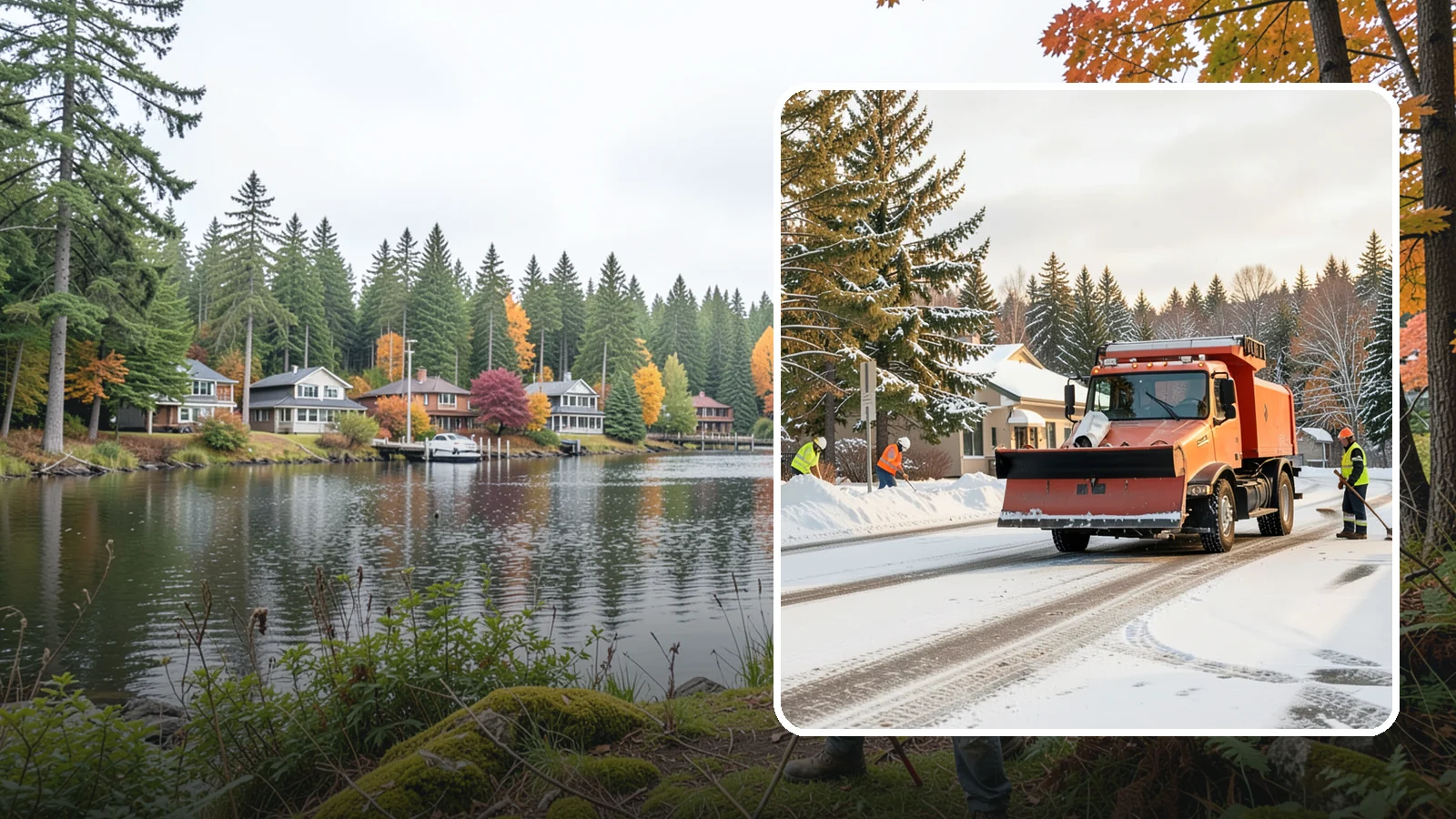 Retail Parking Lot Snow Removal in La Conner, Skagit County, WA - Protect foot traffic and sales by keeping your retail parking lot cleared and safe through every Western Washington winter...