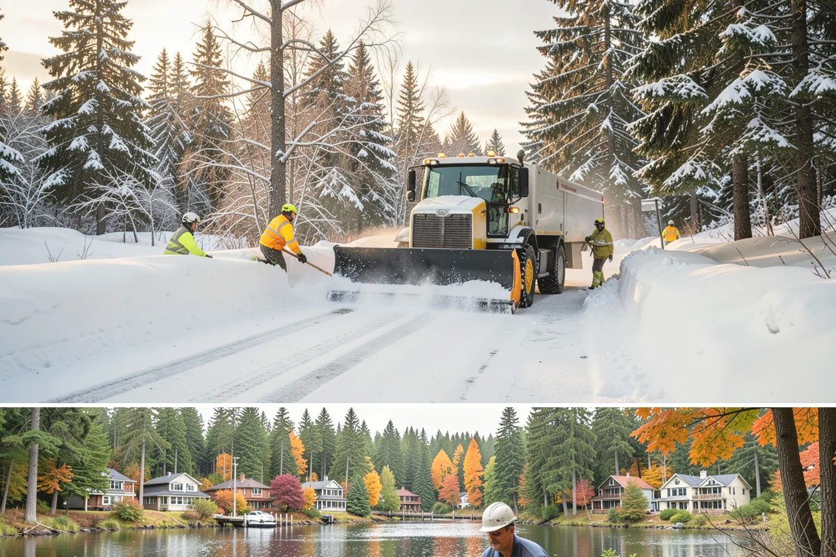 Retail Parking Lot Snow Removal in La Conner, Skagit County, WA - Retail lots face the highest exposure during the December holiday shopping season when cold snaps collide with peak customer...