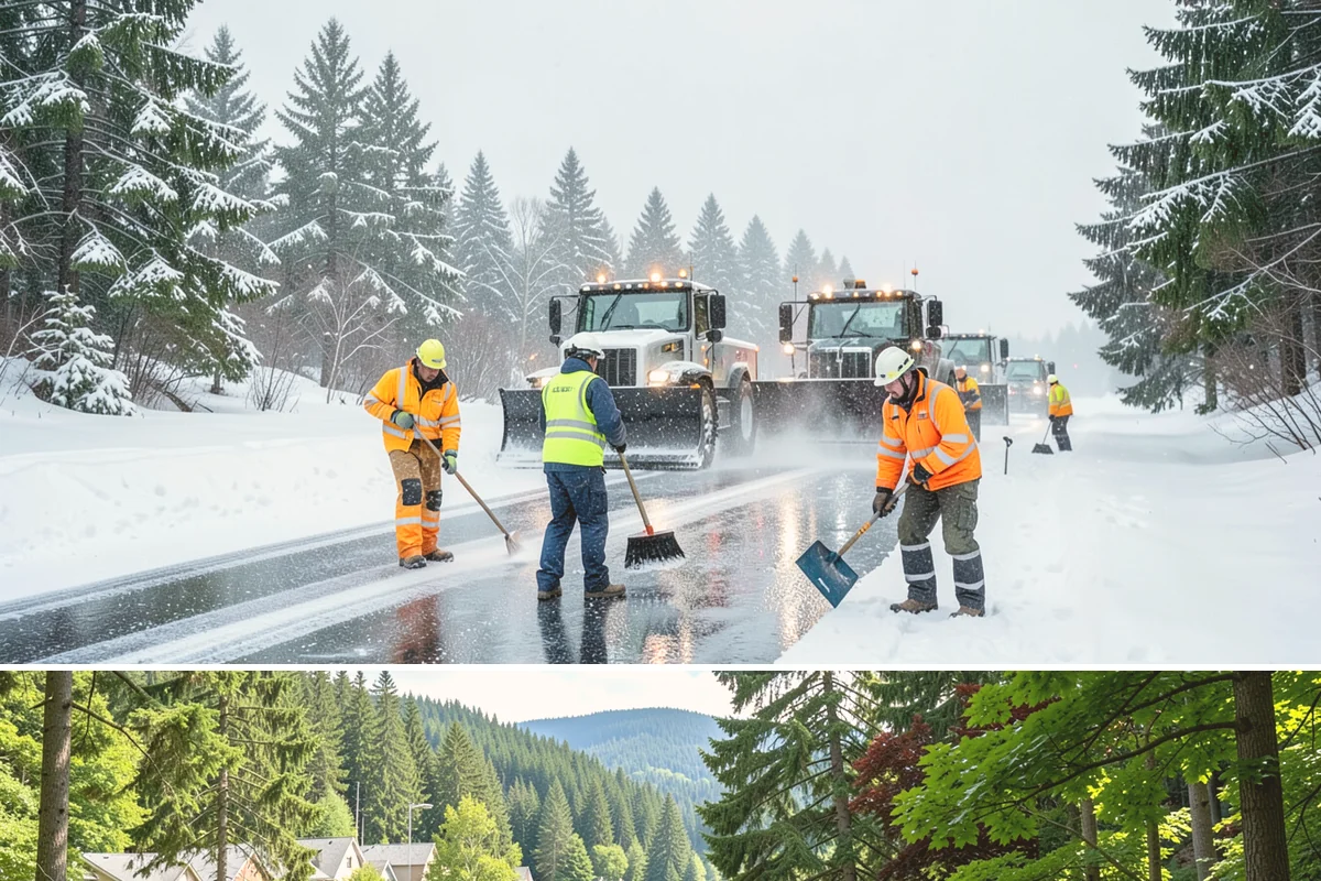 Retail Parking Lot Snow Removal in Lake Forest Park, King County, WA - Retail lots face the highest exposure during the December holiday shopping season when cold snaps collide with peak customer...