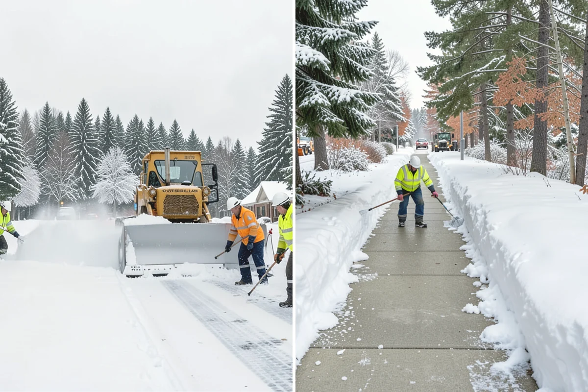 Retail Parking Lot Snow Removal in Lake Stevens, Snohomish County, WA - Review store hours, high-traffic zones, and cart return areas