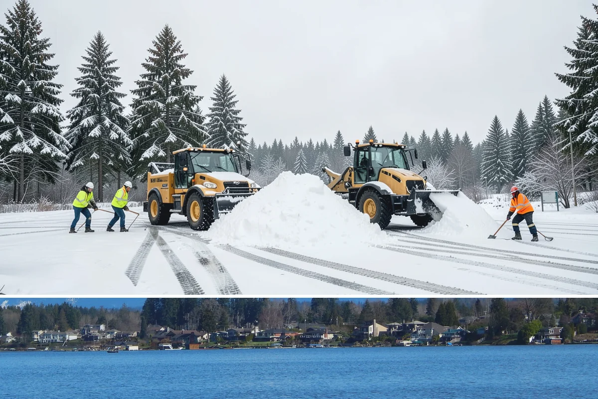 Retail Parking Lot Snow Removal in Lake Stevens, Snohomish County, WA - Retail lots face the highest exposure during the December holiday shopping season when cold snaps collide with peak customer...