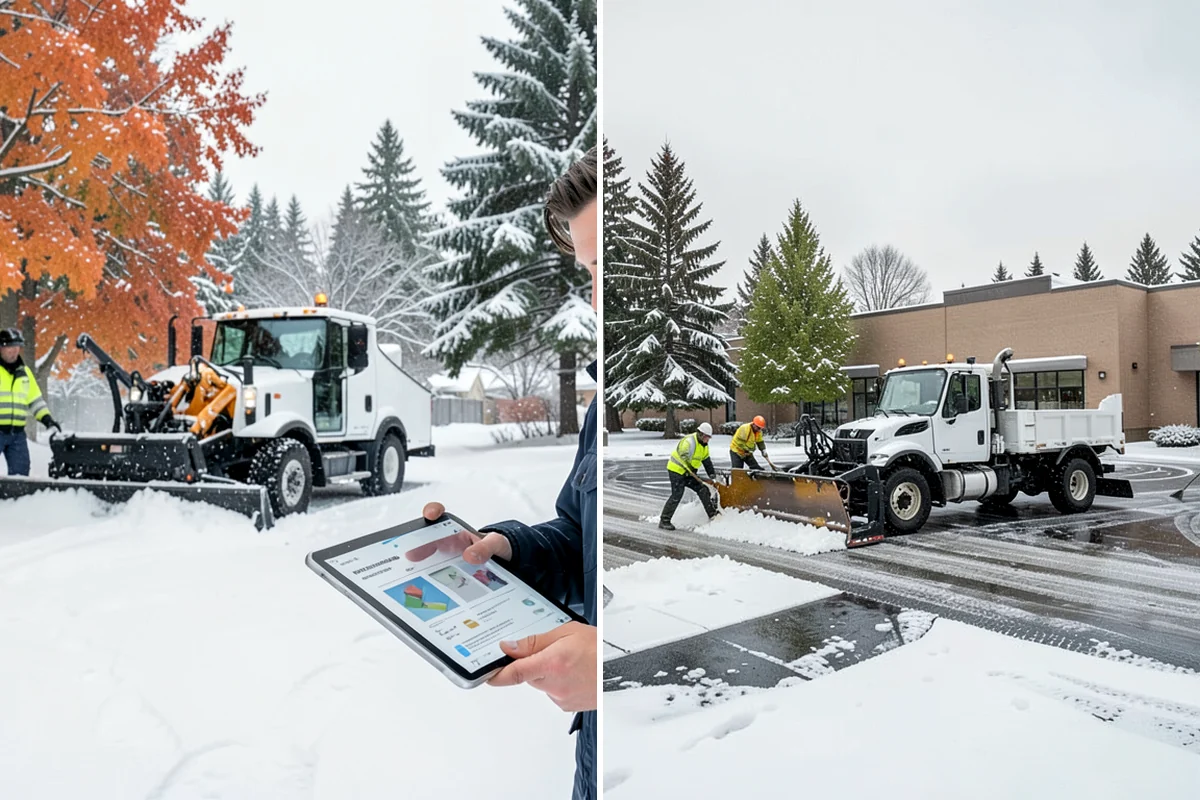 Retail Parking Lot Snow Removal in Lakewood, Pierce County, WA - Review store hours, high-traffic zones, and cart return areas