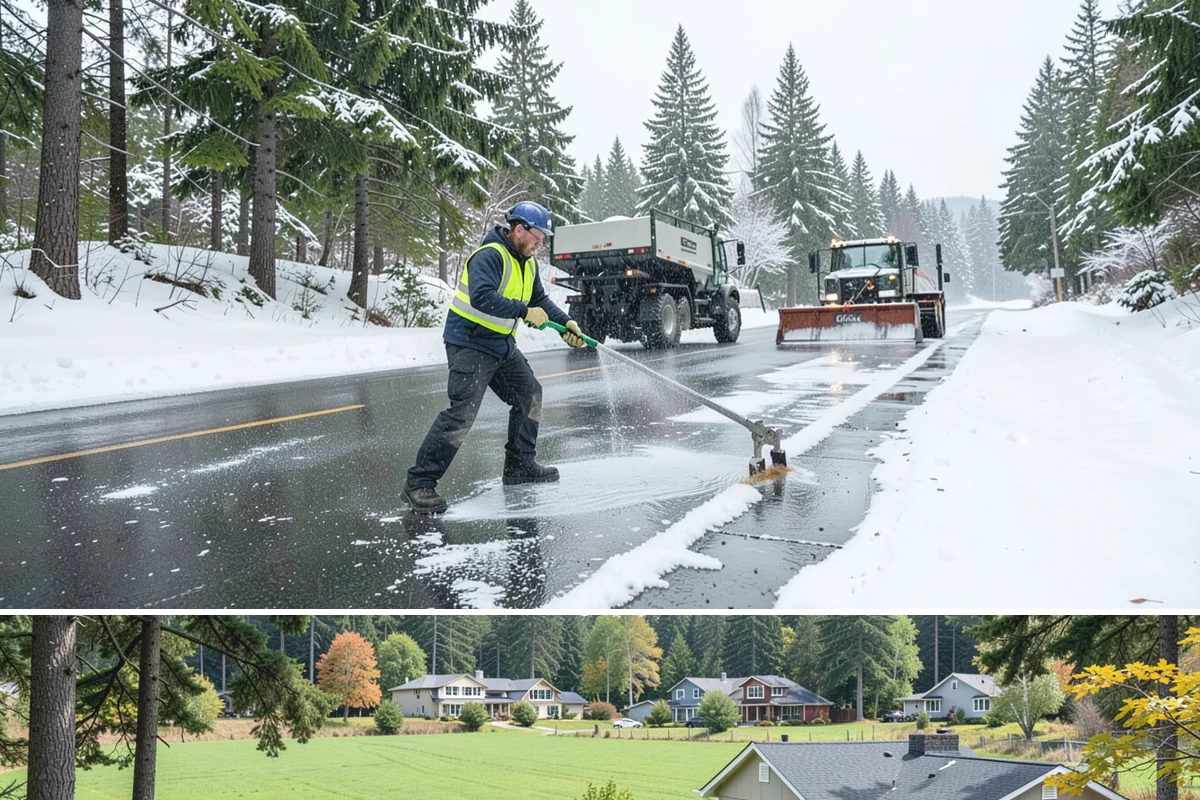 Retail Parking Lot Snow Removal in Lyman, Skagit County, WA - Retail lots face the highest exposure during the December holiday shopping season when cold snaps collide with peak customer...