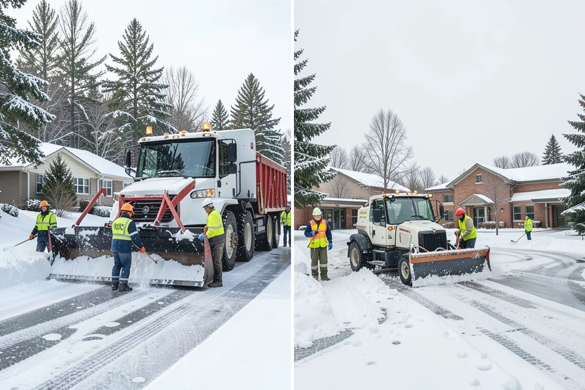 Retail Parking Lot Snow Removal in Marysville, Snohomish County, WA - Review store hours, high-traffic zones, and cart return areas