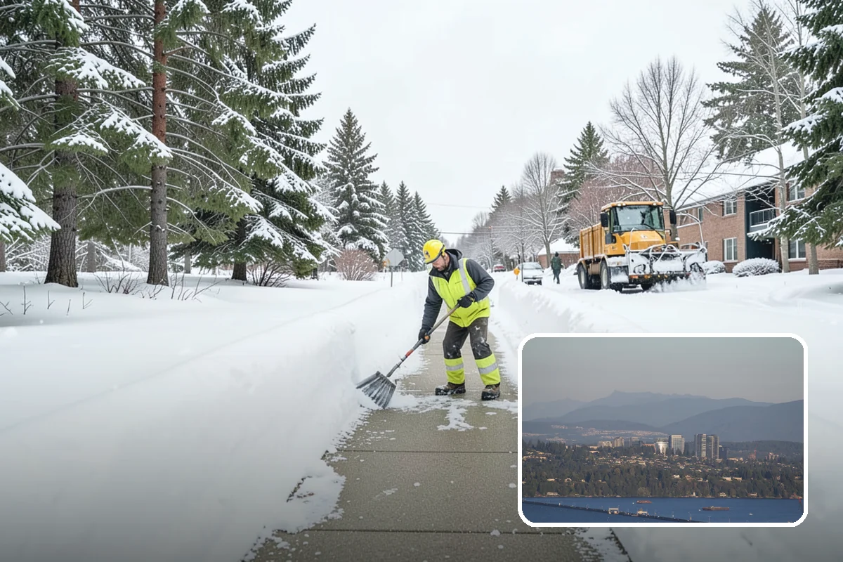 Retail Parking Lot Snow Removal in Medina, King County, WA - Cleared lots that keep shoppers coming during storms