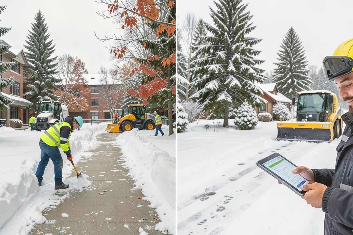 Retail Parking Lot Snow Removal in Milton, King County, WA - Review store hours, high-traffic zones, and cart return areas
