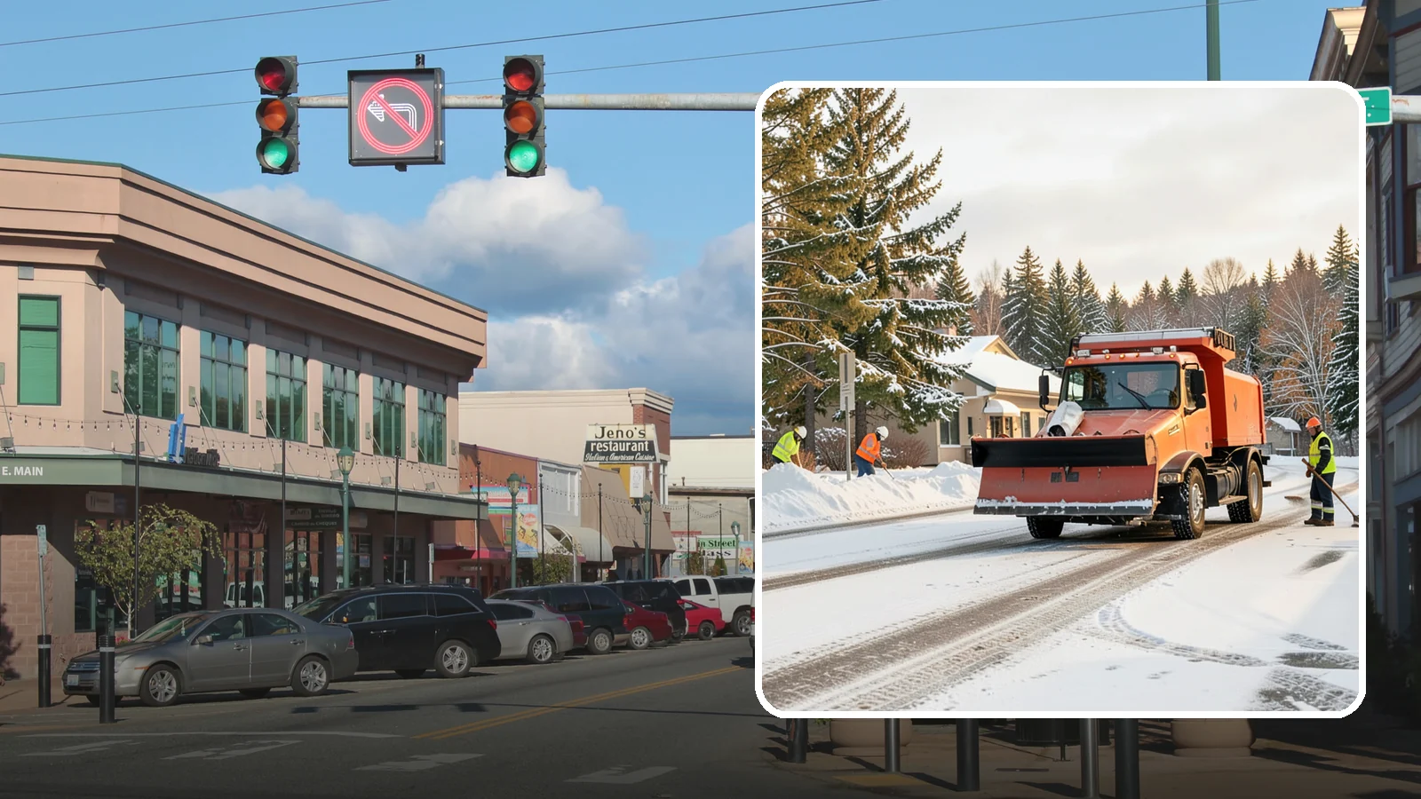Retail Parking Lot Snow Removal in Monroe, Snohomish County, WA - Protect foot traffic and sales by keeping your retail parking lot cleared and safe through every Western Washington winter...