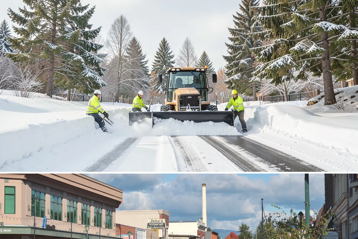 Retail Parking Lot Snow Removal in Monroe, Snohomish County, WA - Retail lots face the highest exposure during the December holiday shopping season when cold snaps collide with peak customer...