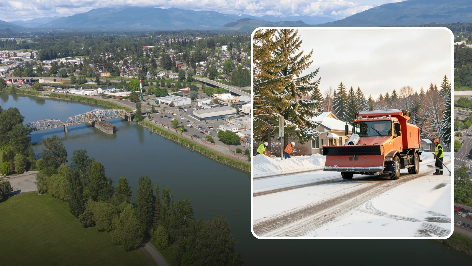 Retail Parking Lot Snow Removal in Mount Vernon, Skagit County, WA - Protect foot traffic and sales by keeping your retail parking lot cleared and safe through every Western Washington winter...