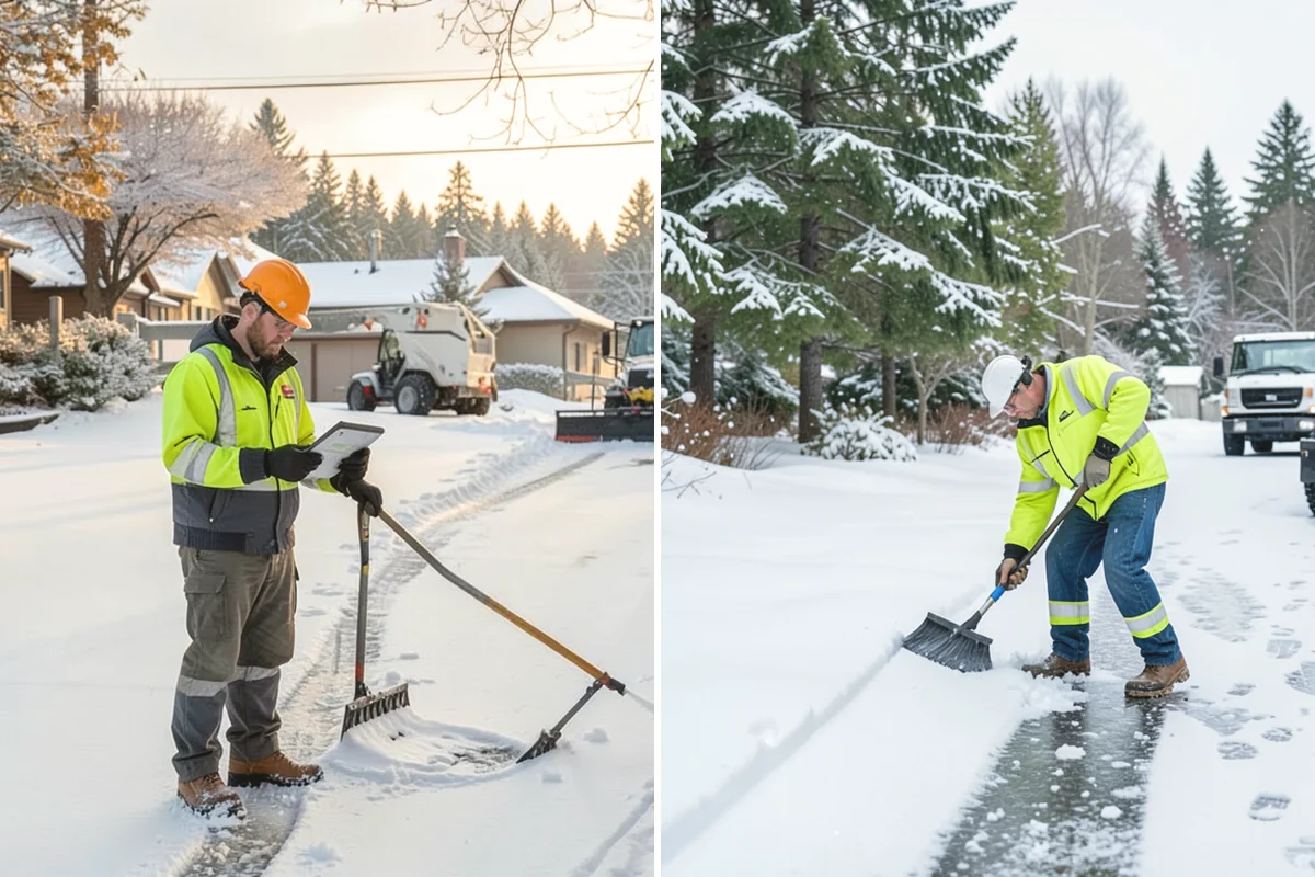 Retail Parking Lot Snow Removal in Mountlake Terrace, Snohomish County, WA - Review store hours, high-traffic zones, and cart return areas