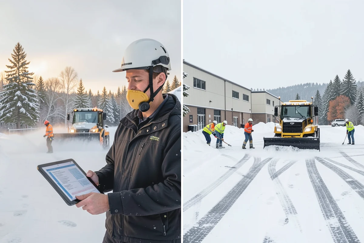 Retail Parking Lot Snow Removal in Renton, King County, WA - Review store hours, high-traffic zones, and cart return areas