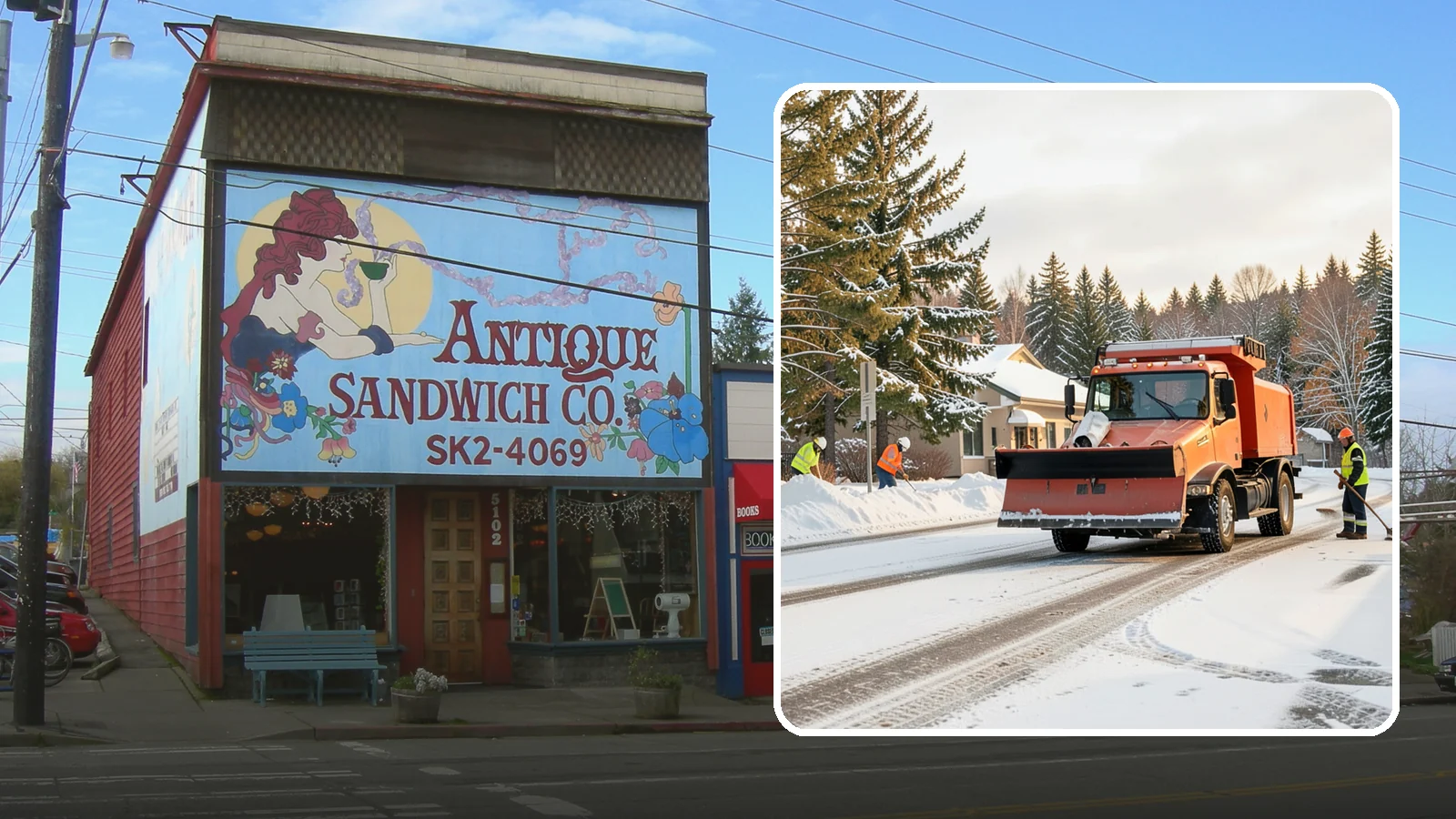 Retail Parking Lot Snow Removal in Ruston, Pierce County, WA - Protect foot traffic and sales by keeping your retail parking lot cleared and safe through every Western Washington winter...
