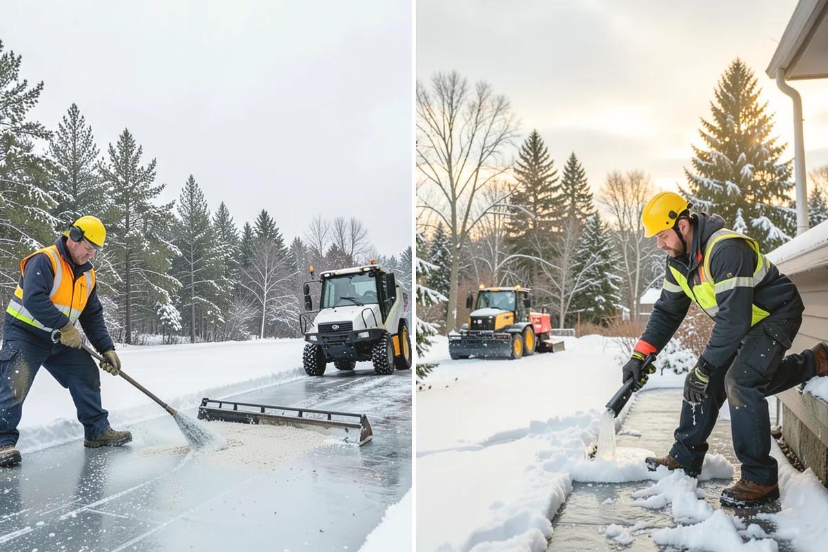 Retail Parking Lot Snow Removal in Ruston, Pierce County, WA - Review store hours, high-traffic zones, and cart return areas