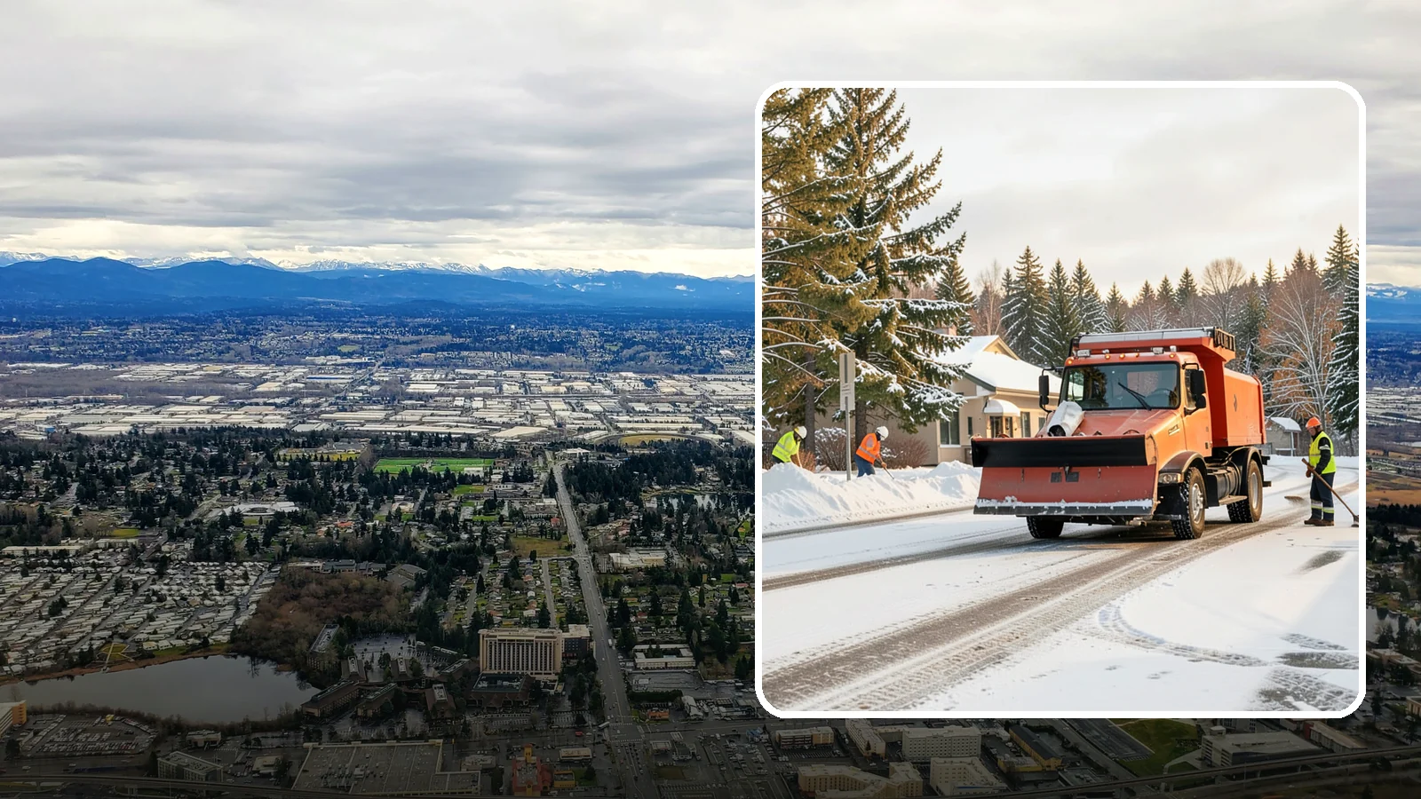 Retail Parking Lot Snow Removal in SeaTac, King County, WA - Protect foot traffic and sales by keeping your retail parking lot cleared and safe through every Western Washington winter...