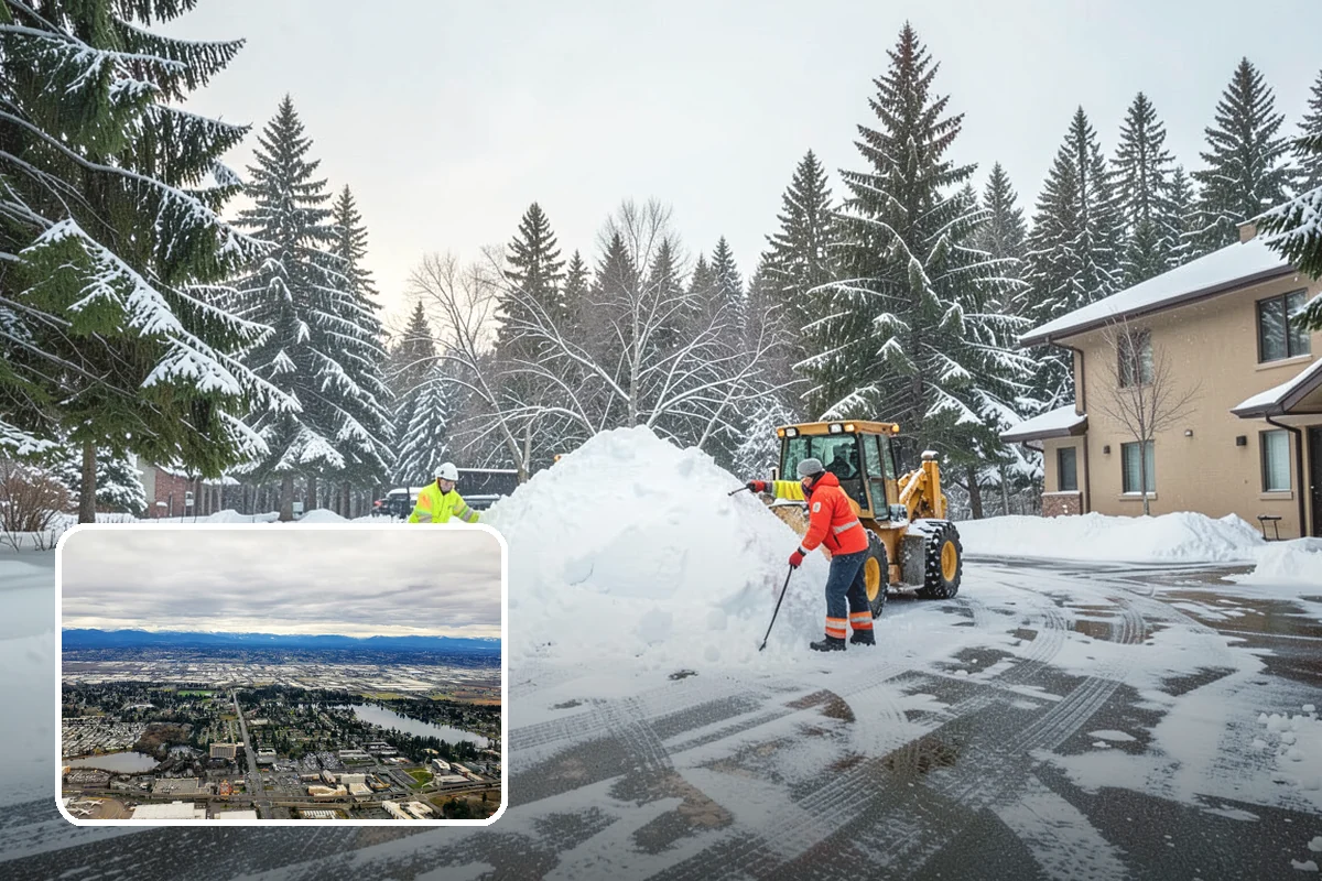 Retail Parking Lot Snow Removal in SeaTac, King County, WA - Cleared lots that keep shoppers coming during storms