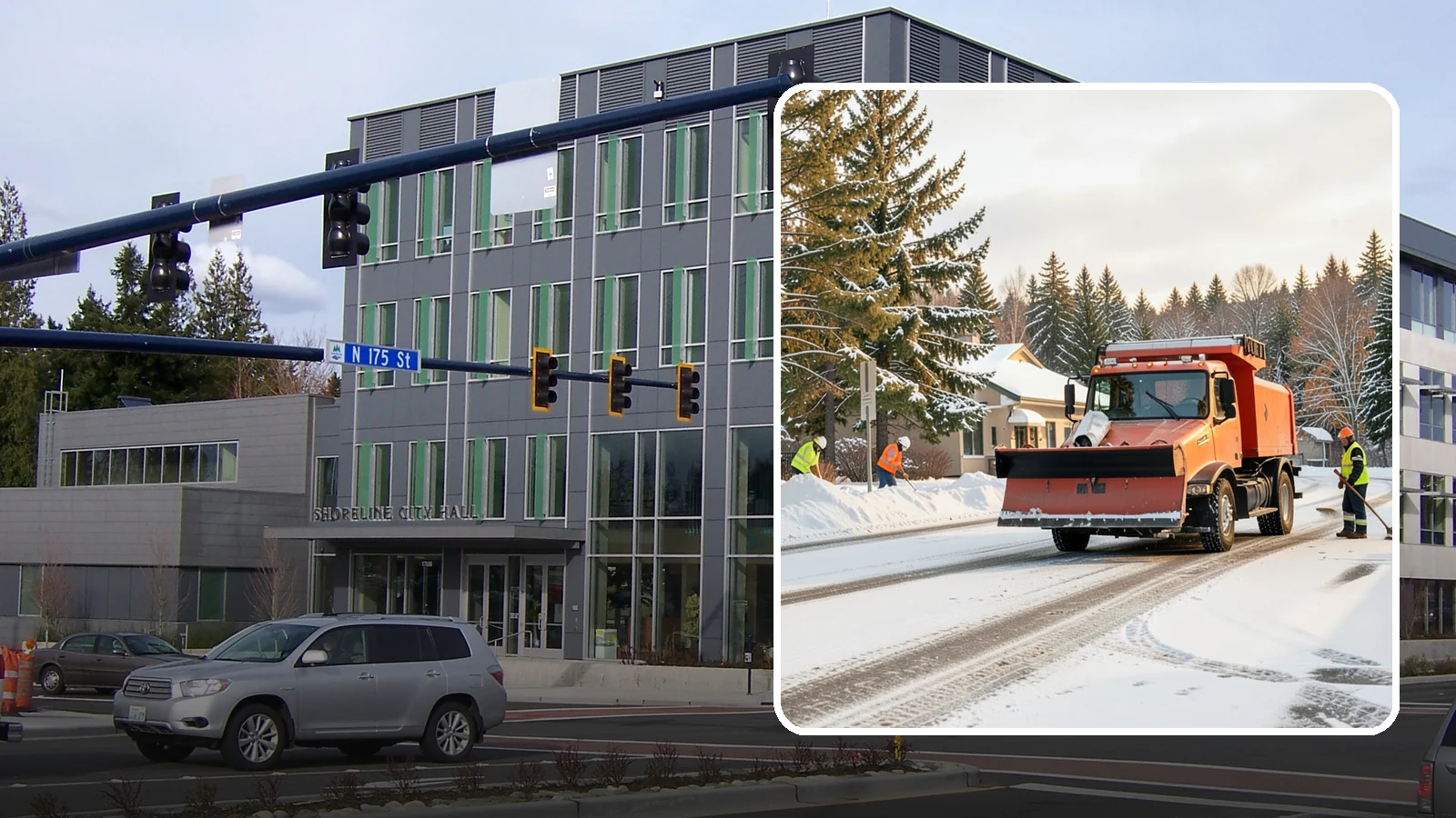 Retail Parking Lot Snow Removal in Shoreline, King County, WA - Protect foot traffic and sales by keeping your retail parking lot cleared and safe through every Western Washington winter...
