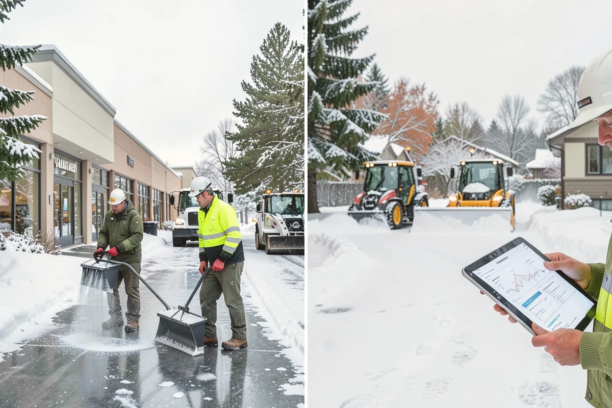 Retail Parking Lot Snow Removal in Snohomish, Snohomish County, WA - Review store hours, high-traffic zones, and cart return areas