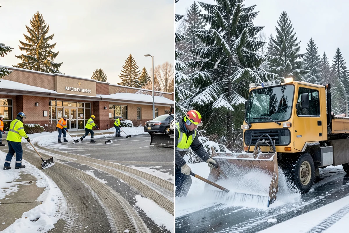 Retail Parking Lot Snow Removal in Snoqualmie, King County, WA - Review store hours, high-traffic zones, and cart return areas