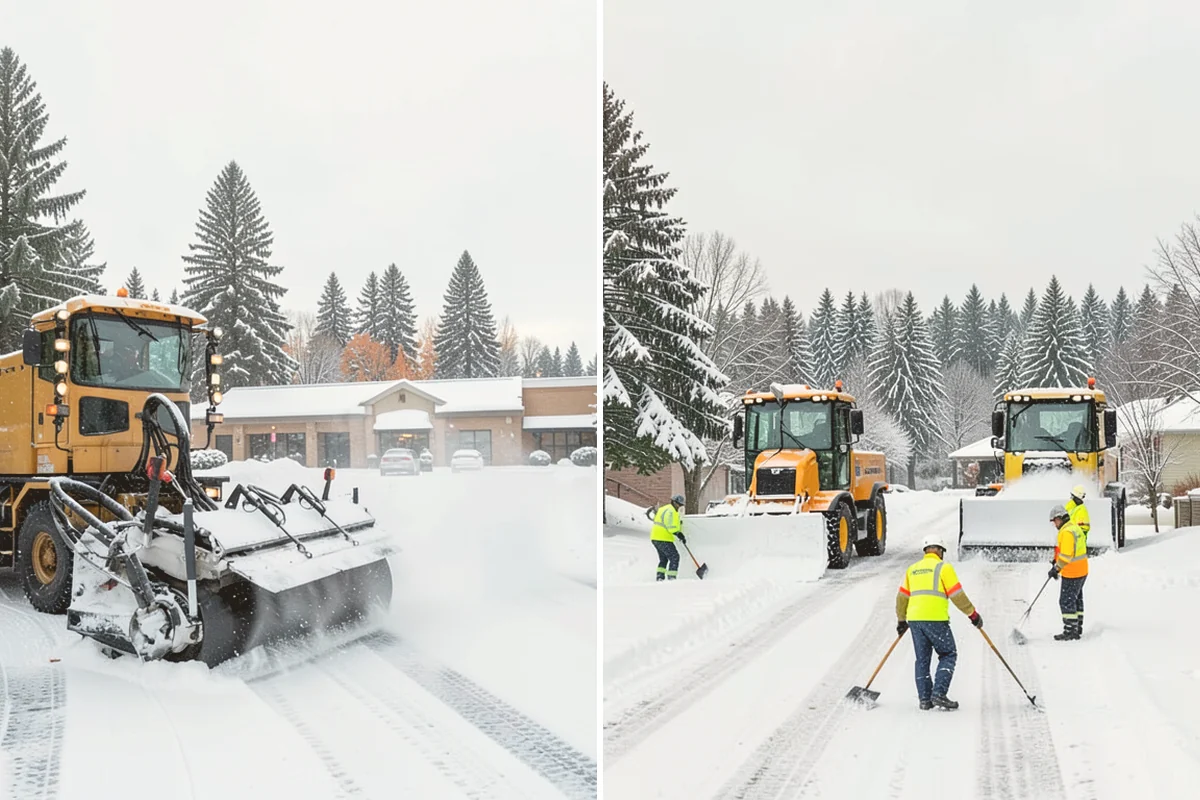 Retail Parking Lot Snow Removal in Stanwood, Snohomish County, WA - Review store hours, high-traffic zones, and cart return areas