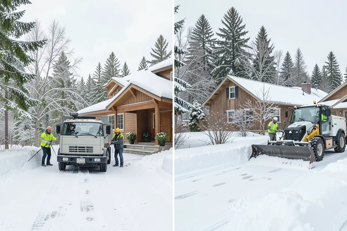 Retail Parking Lot Snow Removal in Sumner, Pierce County, WA - Review store hours, high-traffic zones, and cart return areas