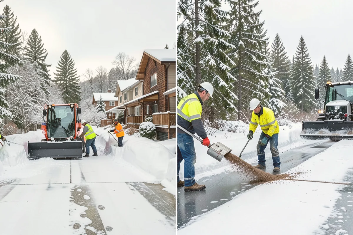 Retail Snow Hauling in Algona, King County, WA - We identify piles blocking parking and storefront views
