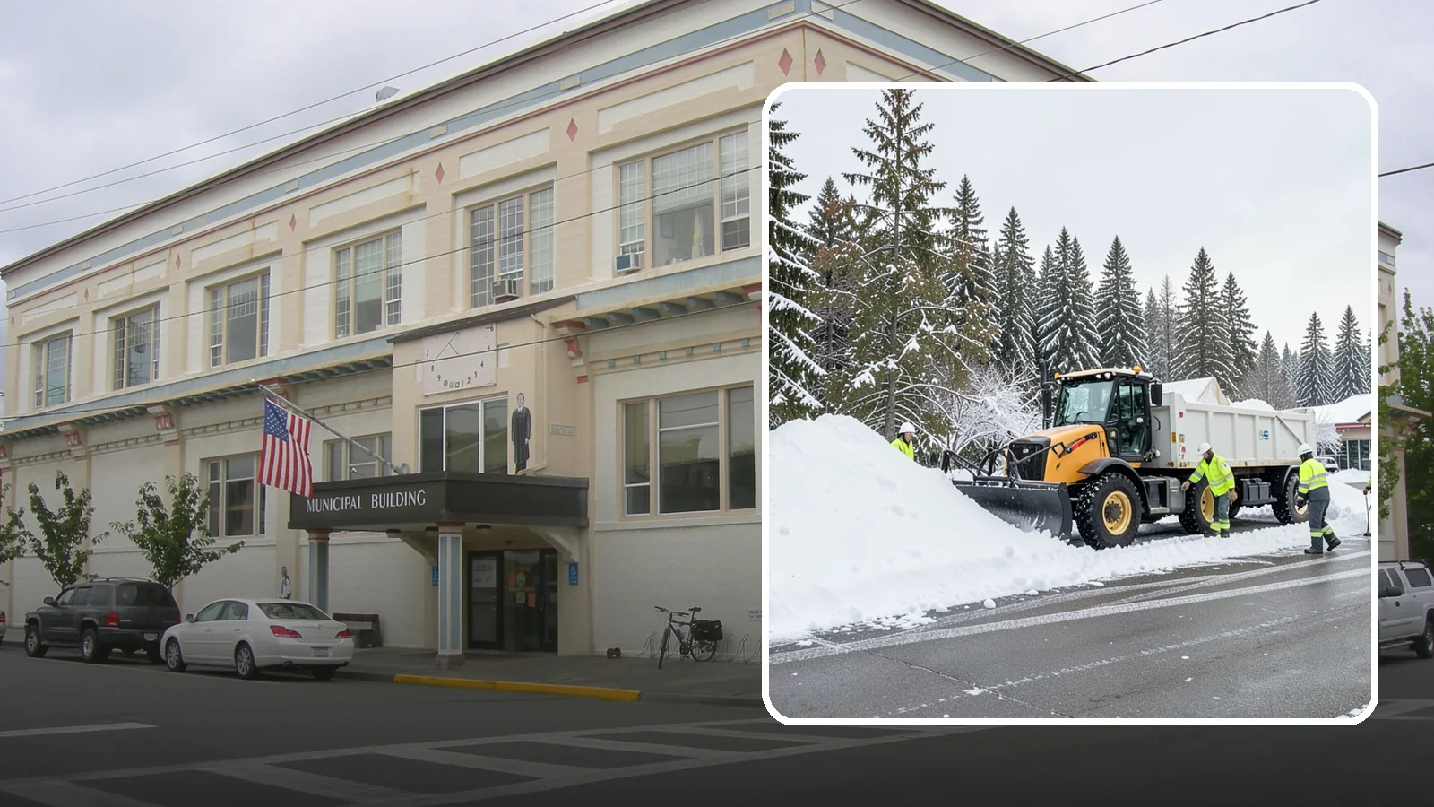 Retail Snow Hauling in Anacortes, Skagit County, WA - We haul snow away from retail storefronts and lots so customer parking and entrances stay open and inviting.