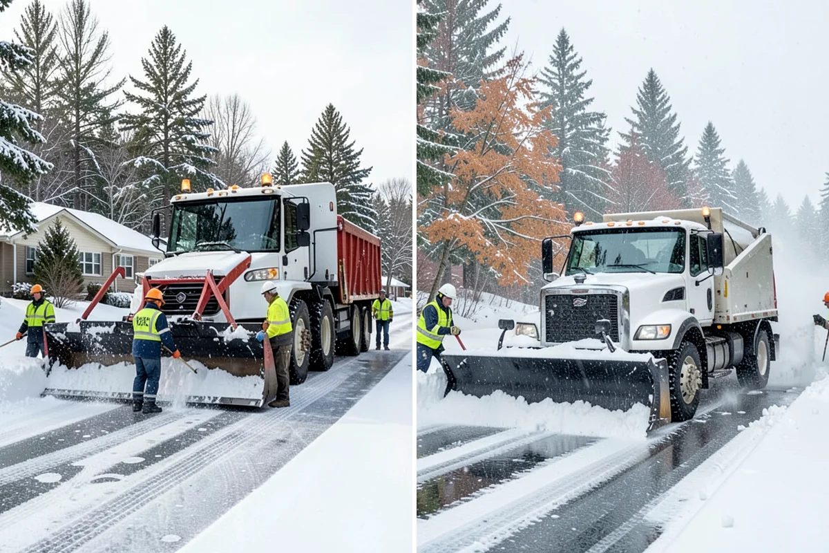 Retail Snow Hauling in Arlington, Snohomish County, WA - We identify piles blocking parking and storefront views