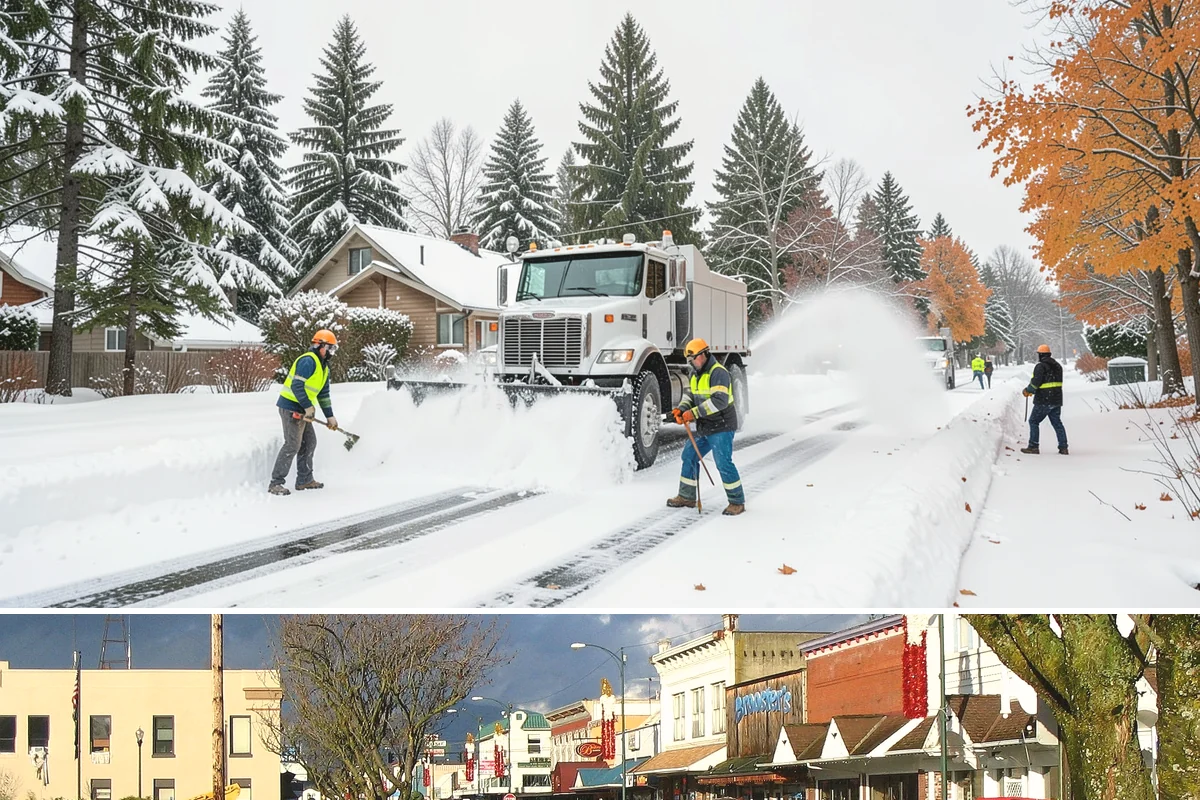 Retail Snow Hauling in Arlington, Snohomish County, WA - Retail hauling is best done after accumulation builds or when repeated freezes turn storefront piles into lasting ice.