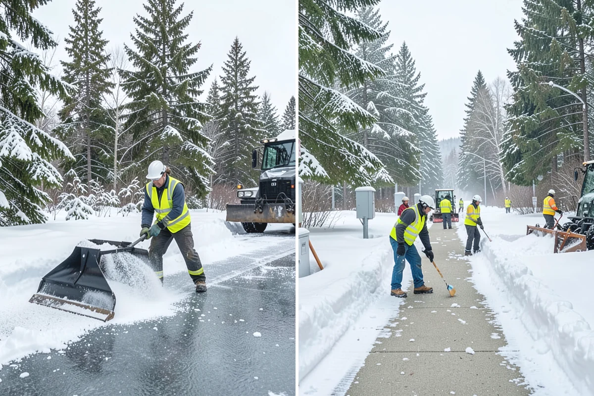 Retail Snow Hauling in Auburn, King County, WA - We identify piles blocking parking and storefront views