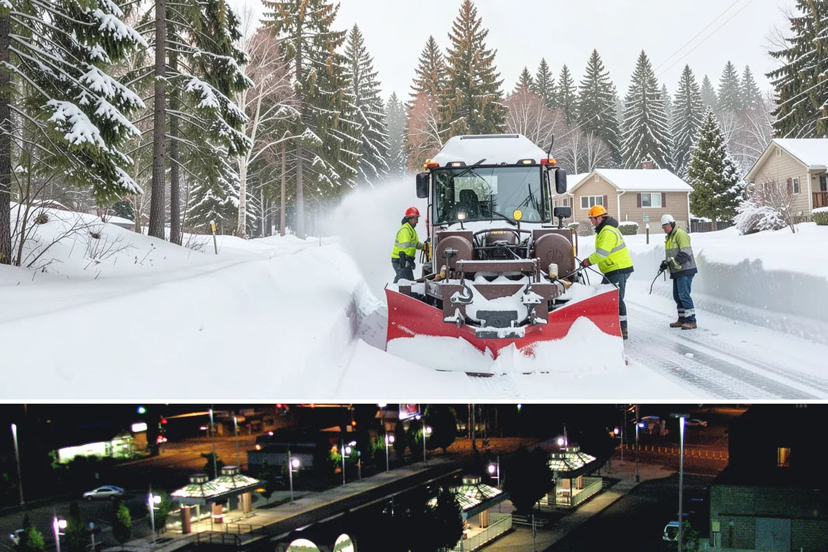 Retail Snow Hauling in Auburn, King County, WA - Retail hauling is best done after accumulation builds or when repeated freezes turn storefront piles into lasting ice.