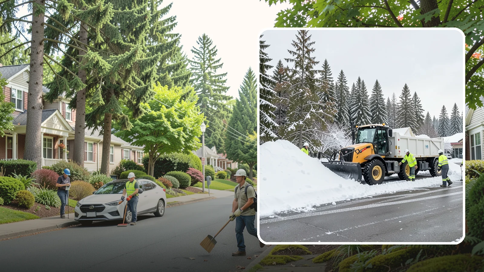 Retail Snow Hauling in Beaux Arts Village, King County, WA - We haul snow away from retail storefronts and lots so customer parking and entrances stay open and inviting.