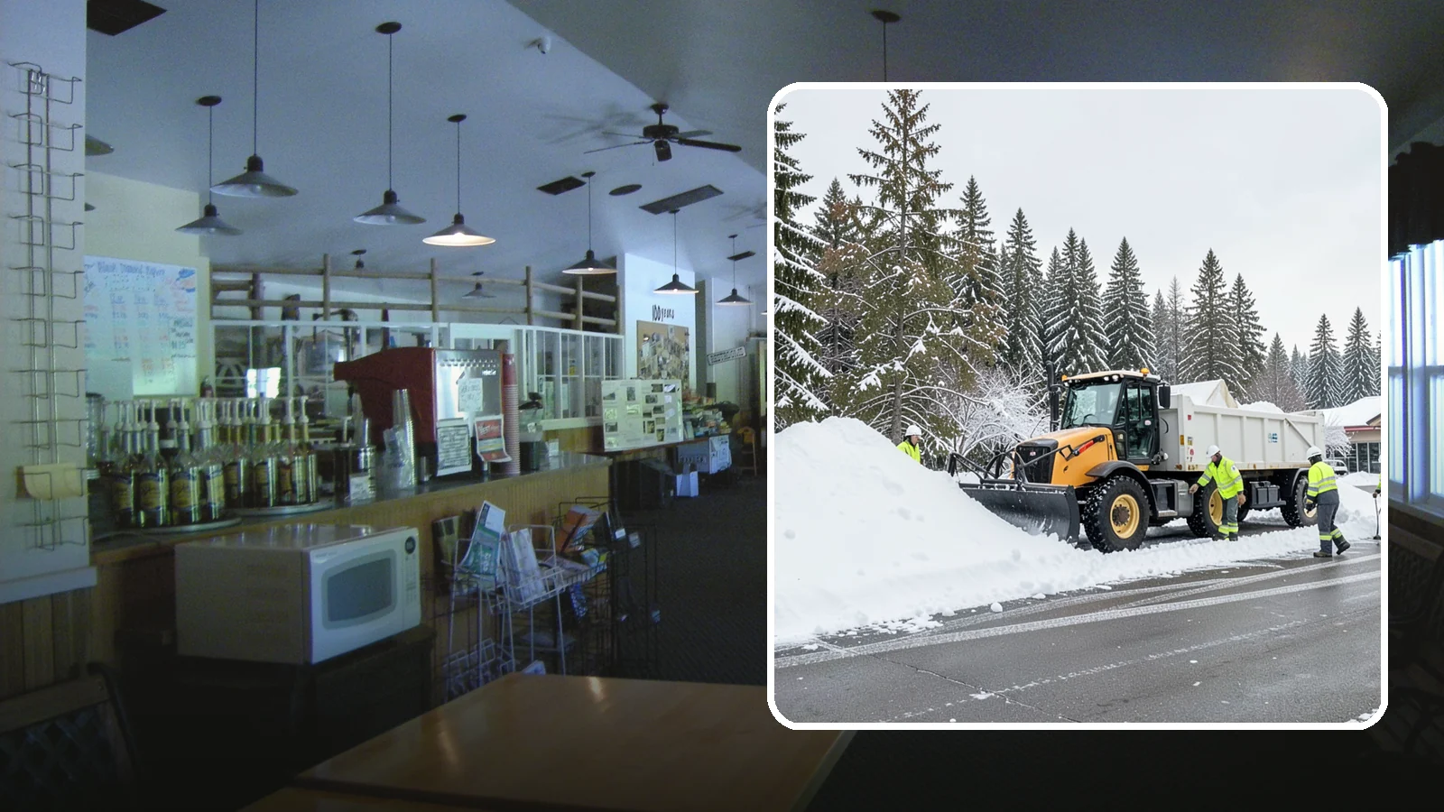 Retail Snow Hauling in Black Diamond, King County, WA - We haul snow away from retail storefronts and lots so customer parking and entrances stay open and inviting.