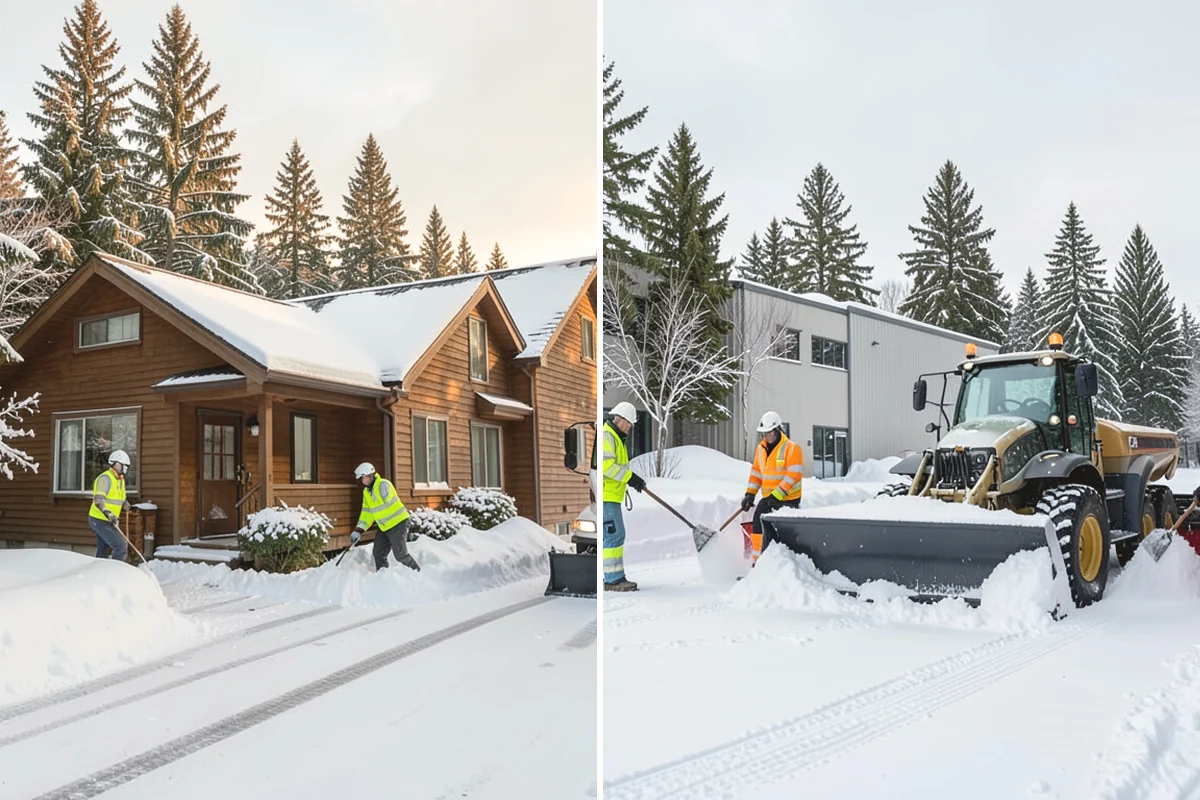 Retail Snow Hauling in Black Diamond, King County, WA - We identify piles blocking parking and storefront views