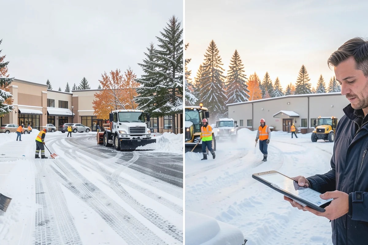 Retail Snow Hauling in Bonney Lake, Pierce County, WA - We identify piles blocking parking and storefront views