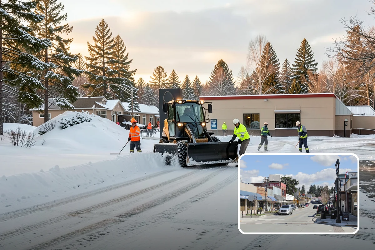Retail Snow Hauling in Bothell, King County, WA - Keeps storefronts visible and parking fully open