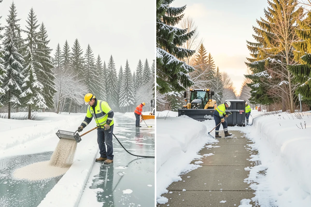 Retail Snow Hauling in Brier, Snohomish County, WA - We identify piles blocking parking and storefront views
