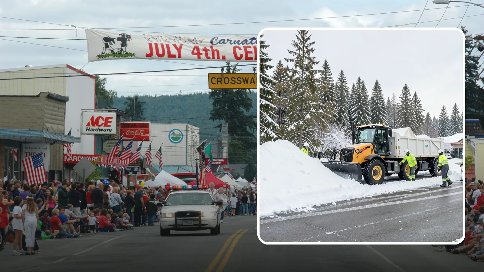 Retail Snow Hauling in Carnation, King County, WA - We haul snow away from retail storefronts and lots so customer parking and entrances stay open and inviting.