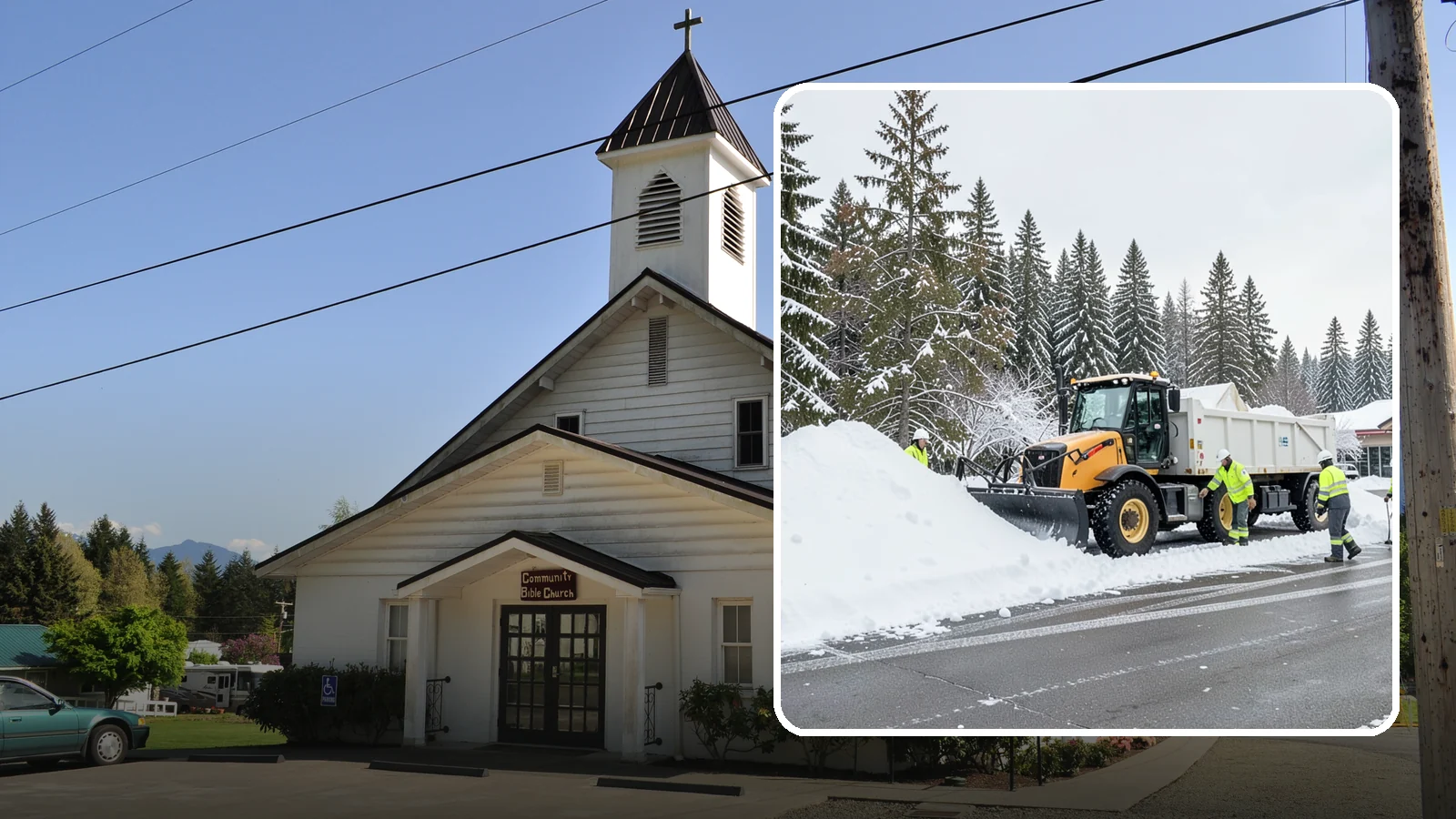Retail Snow Hauling in Concrete, Skagit County, WA - We haul snow away from retail storefronts and lots so customer parking and entrances stay open and inviting.