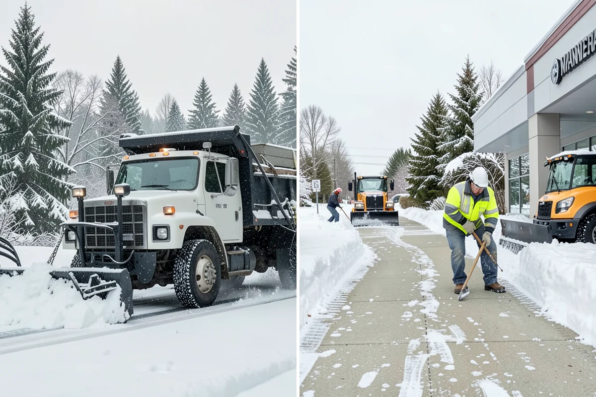 Retail Snow Hauling in Concrete, Skagit County, WA - We identify piles blocking parking and storefront views