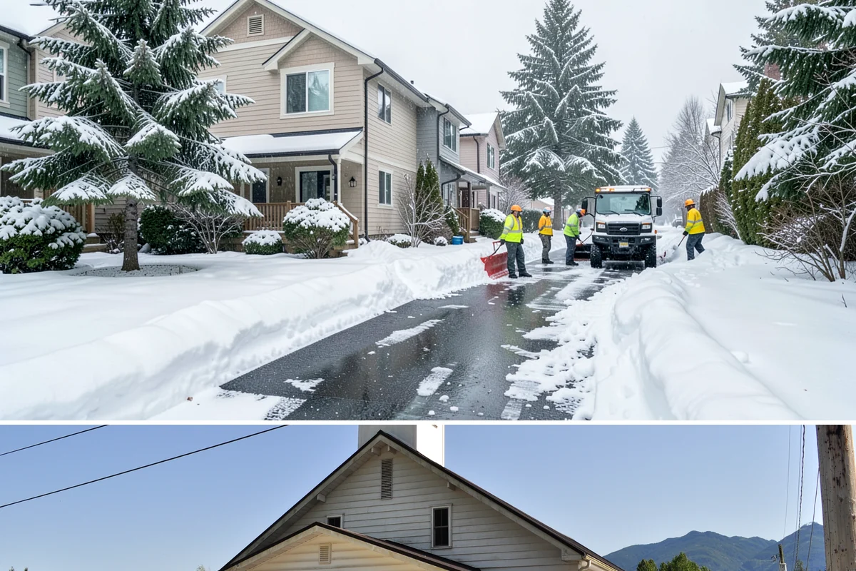 Retail Snow Hauling in Concrete, Skagit County, WA - Retail hauling is best done after accumulation builds or when repeated freezes turn storefront piles into lasting ice.