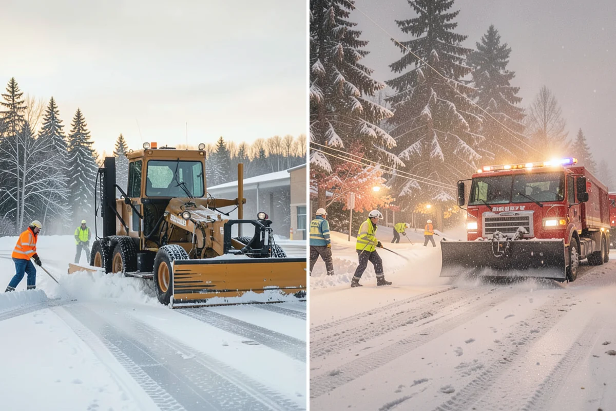 Retail Snow Hauling in Coupeville, Island County, WA - We identify piles blocking parking and storefront views